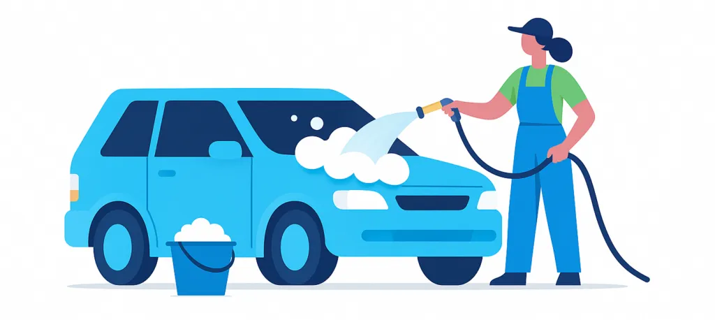 Car service illustration